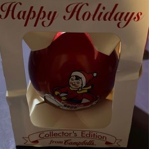 1996 Campbell's Soup Ornament-red